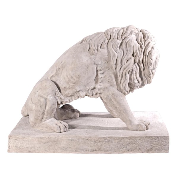 Design Toscano Kingsbury Garden Giant Lion Sentinel Statue: Looking Left - NE203071