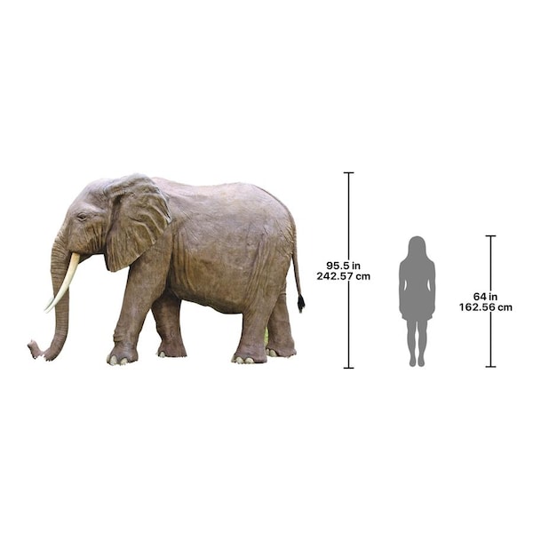 Design Toscano Enormous African Elephant Statue - NE100059