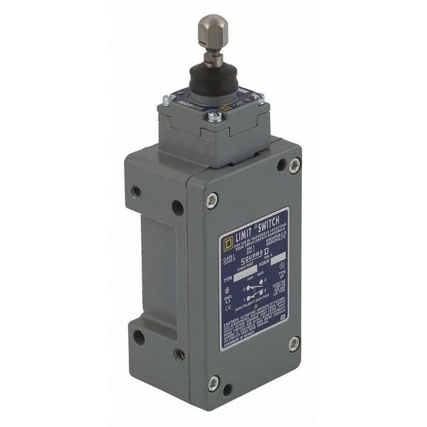 Interruptor de límite Telemecanique Sensors para ubicaciones peligrosas, palanca oscilante, 2NC/2NO, 10A @ 600V CA, Ubicación del actuador: Arriba - 9007CR61ED