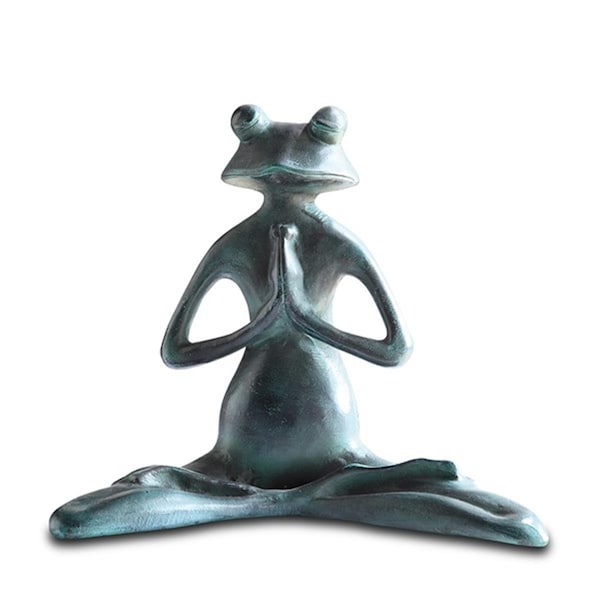 Spi Meditating Yoga Frog Garden Sculpture - 21091
