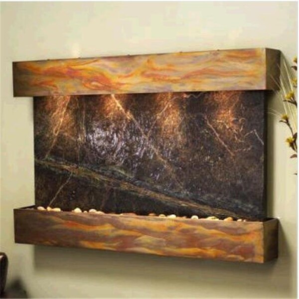 Adagio Adagio SSS1005 Sunrise Springs - Green Rainforest Marble Wall Fountain - SSS1005