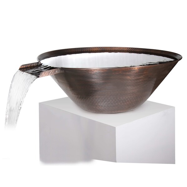 The Outdoor Plus 31 Remi Hammered Copper Water Bowl - OPT-31RCWO