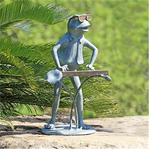 Spi Jazzy Keyboard Frog Garden Sculpture 20 x 11.50 x 10.50 in. - 34875