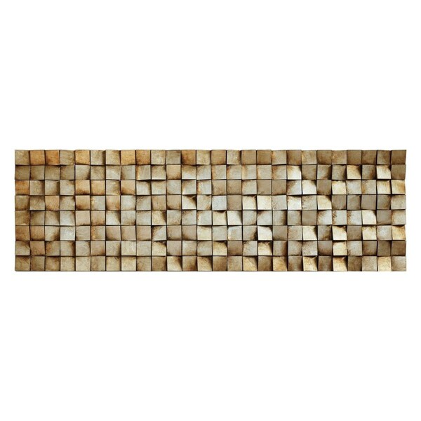 Solid Storage Supplies Primo Mixed Media Hand Painted Iron Wall Sculpture - Textured 2 - SO2573295
