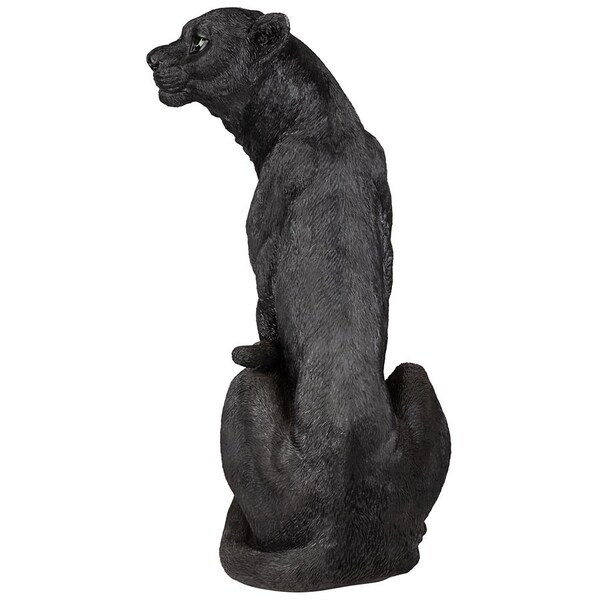 Design Toscano Pensive Panther Black Jaguar Statue - JQ8762