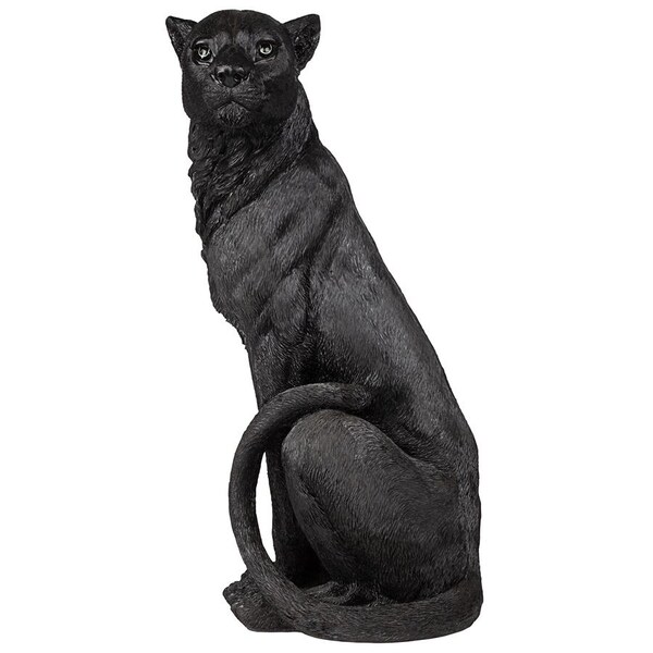 Design Toscano Pensive Panther Black Jaguar Statue - JQ8762