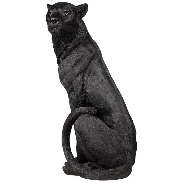 Design Toscano Pensive Panther Black Jaguar Statue - JQ8762