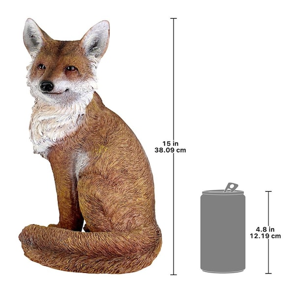 Design Toscano Fabian, the Flamboyant Fox Garden Statue - QM22092