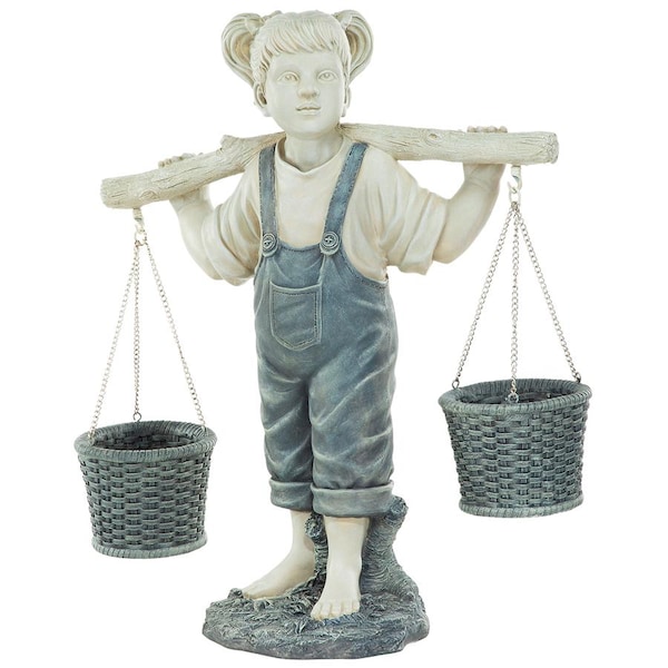 Design Toscano Flowers for Felicity Little Girl Garden Statue: Large - KY47137