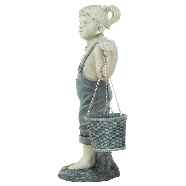Design Toscano Flowers for Felicity Little Girl Garden Statue: Large - KY47137