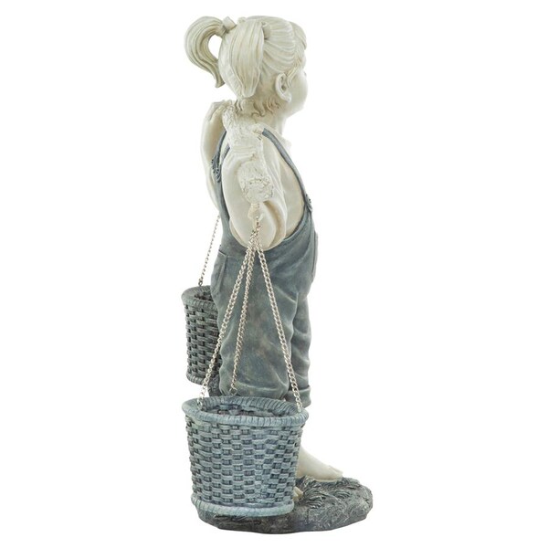 Design Toscano Flowers for Felicity Little Girl Garden Statue: Large - KY47137