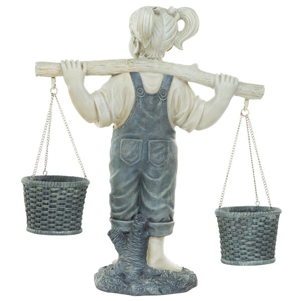 Design Toscano Flowers for Felicity Little Girl Garden Statue: Large - KY47137