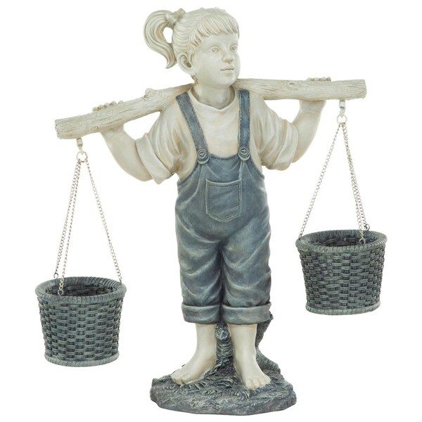 Design Toscano Flowers for Felicity Little Girl Garden Statue: Large - KY47137