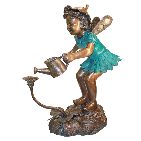 Design Toscano Francine, the Fairy Gardener Cast Bronze Garden Statue - PN6641