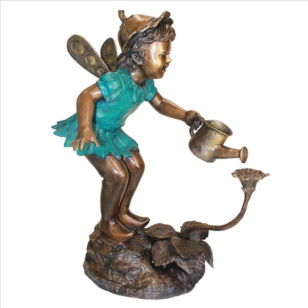 Design Toscano Francine, the Fairy Gardener Cast Bronze Garden Statue - PN6641