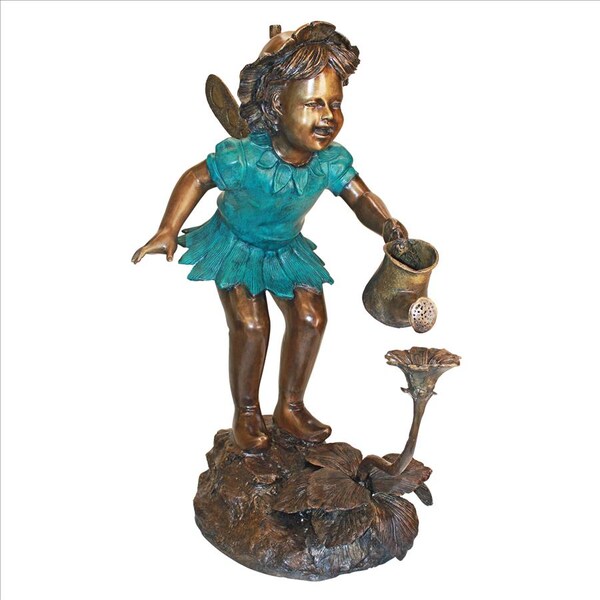 Design Toscano Francine, the Fairy Gardener Cast Bronze Garden Statue - PN6641