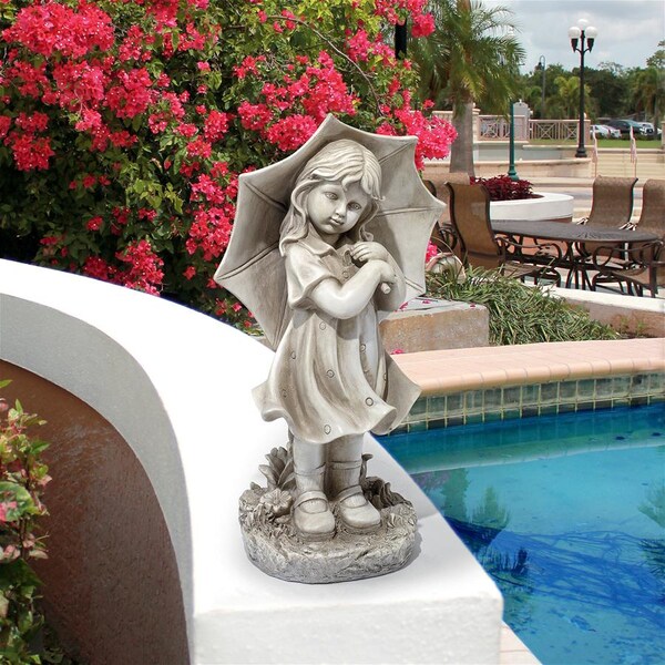 Design Toscano Sun Shower Susanna Umbrella Girl Statue - LY717080