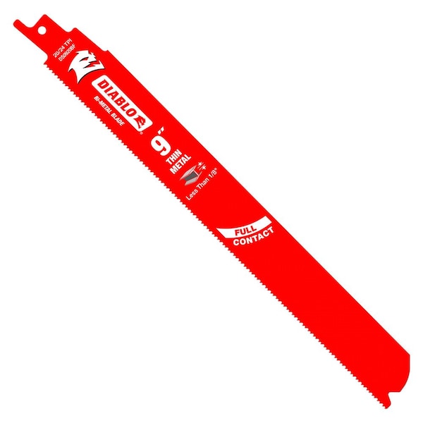 Diablo Bi-Metal Recip Blade for Thin Meta, PK15, 15 PK - DS0920BF15