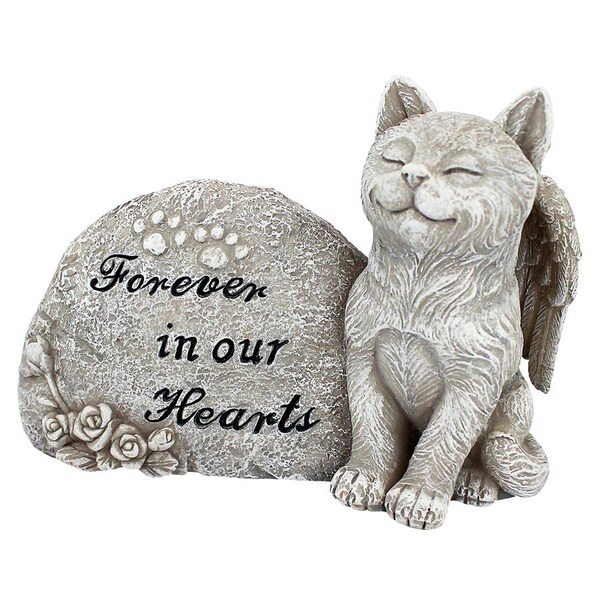Design Toscano Forever in Our Hearts Memorial Cat Statue - QL593932