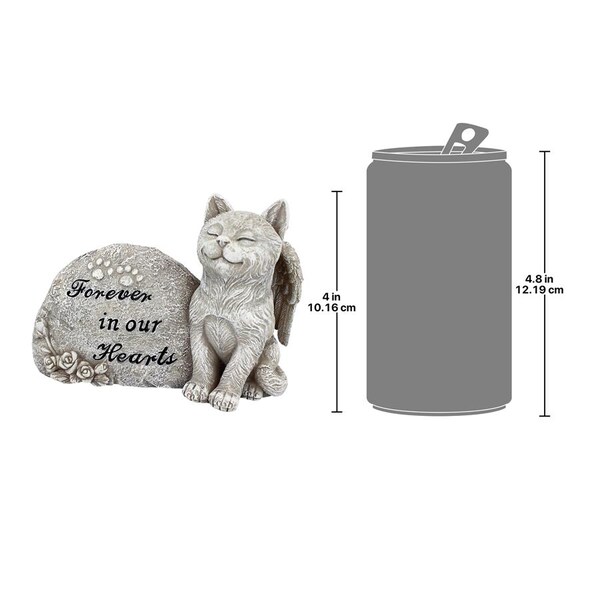 Design Toscano Forever in Our Hearts Memorial Cat Statue - QL593932