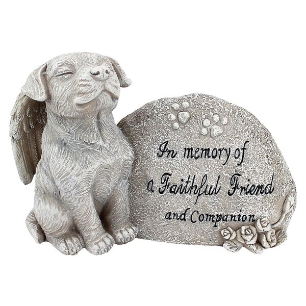 Design Toscano Forever in Our Hearts Memorial Dog Statue - QL593931