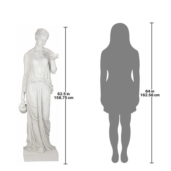 Design Toscano Hebe, the Goddess of Youth Sculpture: Estate - KY1304
