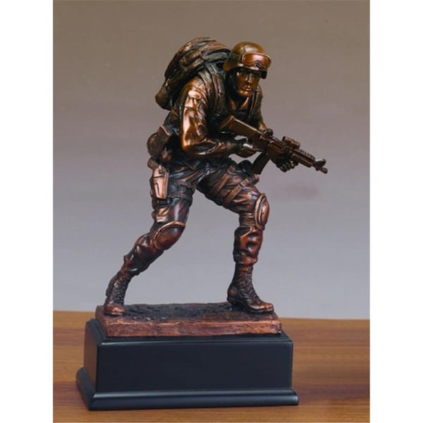 Dwellingdesigns F Marine Bronze Plated Resin Sculpture - DW3078142