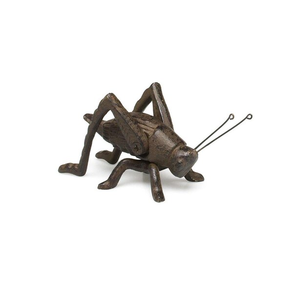 Abbott Collection 5 in. Cast Iron Cricket Statue, Brown - Small - AB-27-4182