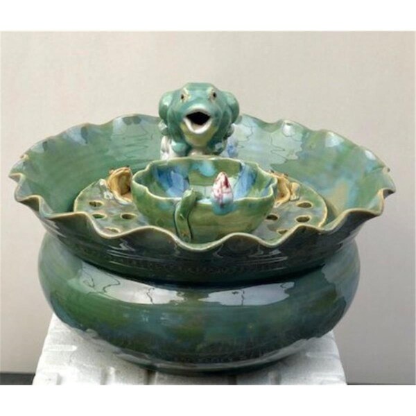 Configuracion 12 x 12 x 9 in. Ceramic Table Top Water Fountain - CO2203273