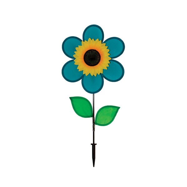 In The Breeze In The Breeze Assorted Nylon 12 in. H Sunflower Garden Stake Spinner - 2751
