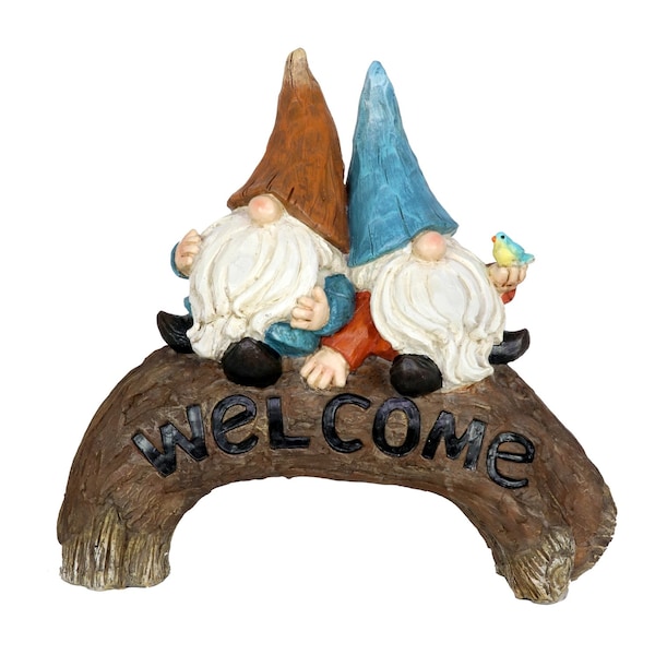 Exhart Exhart Resin Multi-color 11 in. Welcome Gnome Garden Statue - 19760-RS