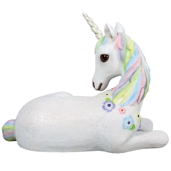 Design Toscano Sparkle the Mystical Magical Resting Unicorn Statue - NE170215