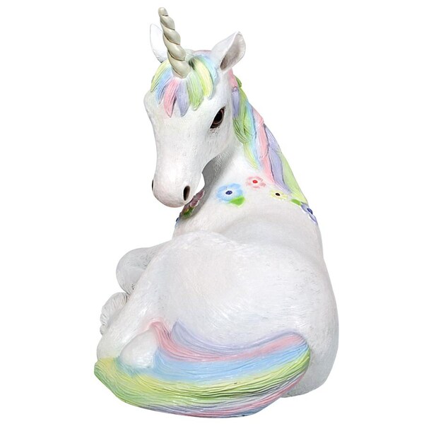 Design Toscano Sparkle the Mystical Magical Resting Unicorn Statue - NE170215