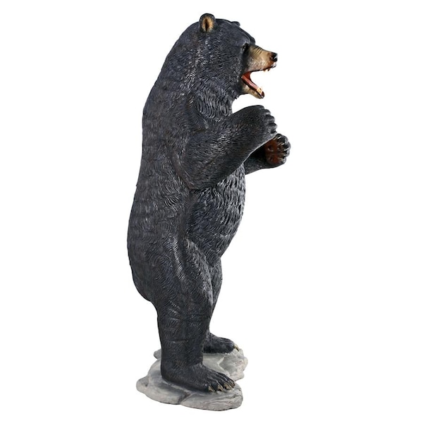 Design Toscano Growling Black Bear Life-Size Statue - NE867203