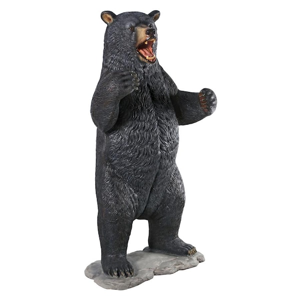 Design Toscano Growling Black Bear Life-Size Statue - NE867203