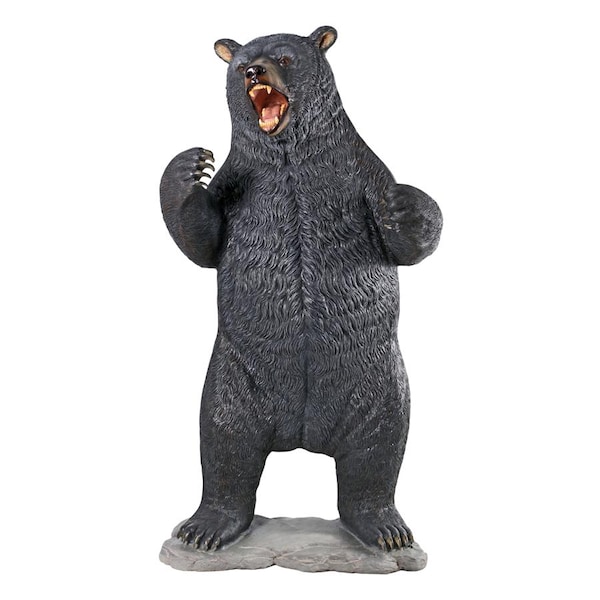 Design Toscano Growling Black Bear Life-Size Statue - NE867203