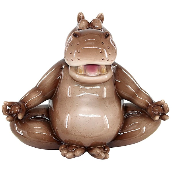 Design Toscano A Ton of Zen Yoga Hippo Garden Statue - JQ12514
