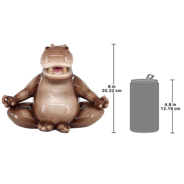 Design Toscano A Ton of Zen Yoga Hippo Garden Statue - JQ12514