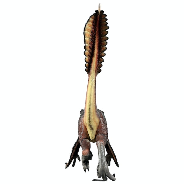 Design Toscano Feathered Velociraptor Jurassic-Sized Dinosaur Statue - NE220079