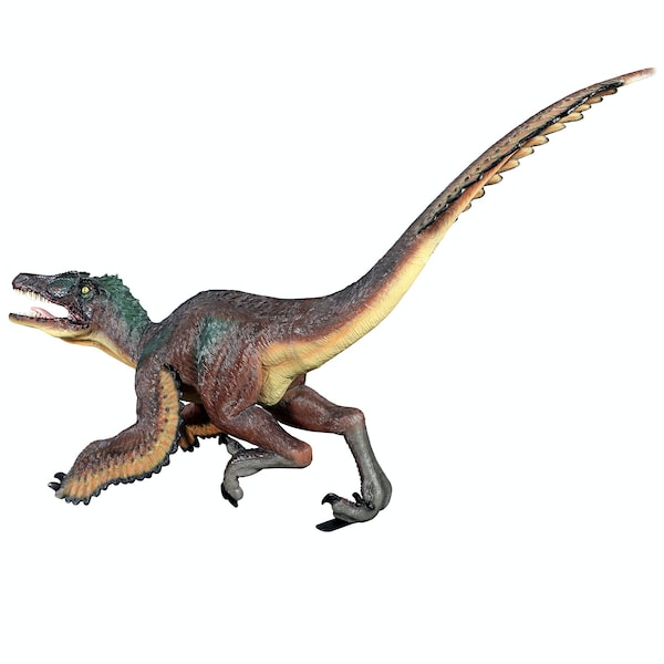 Design Toscano Feathered Velociraptor Jurassic-Sized Dinosaur Statue - NE220079