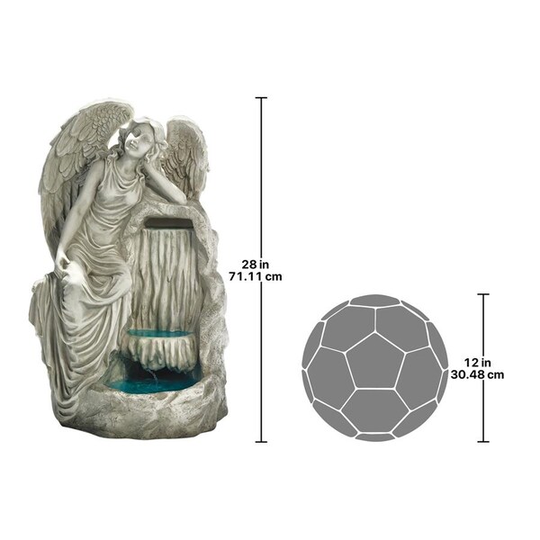 Design Toscano Resting Grace Angel Garden Fountain - KY2084
