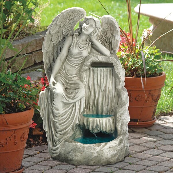 Design Toscano Resting Grace Angel Garden Fountain - KY2084