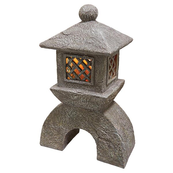 Design Toscano Japanese Pagoda Illuminated Lantern Statue - AL58699