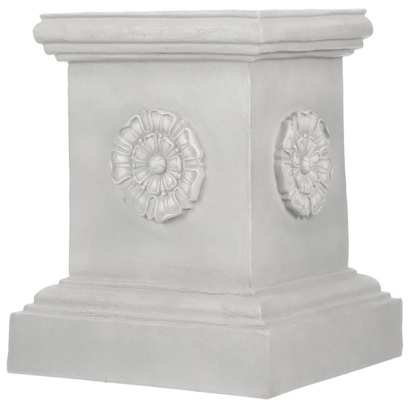Design Toscano English Rosette Garden Sculptural Plinth: Grande - CL5193