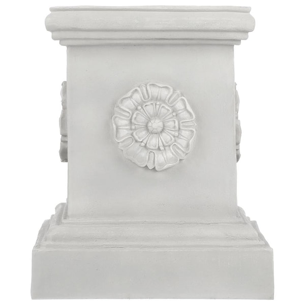Design Toscano English Rosette Garden Sculptural Plinth: Grande - CL5193