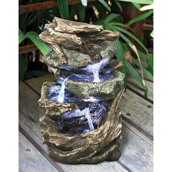 Design Toscano Glacier Peak Cascading Garden Fountain - DW35126