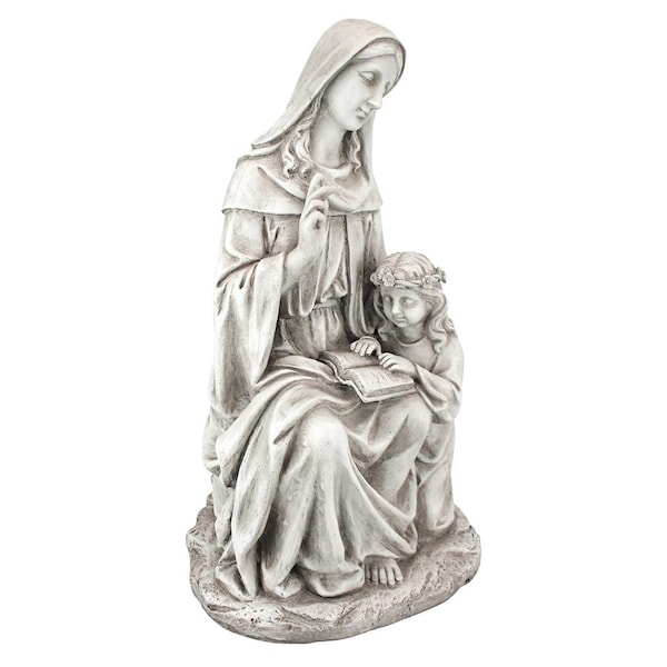 Design Toscano St. Anne with the Young Mary, Mother of Jesus Statue - LY714059