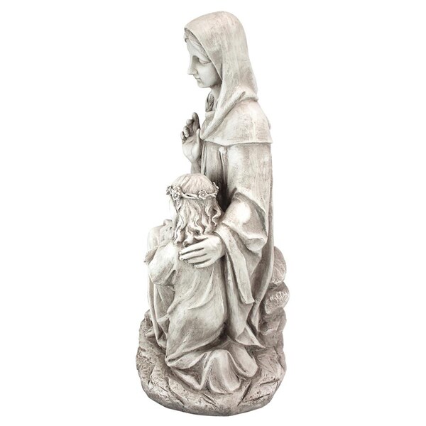 Design Toscano St. Anne with the Young Mary, Mother of Jesus Statue - LY714059