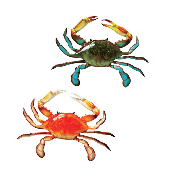 Design Toscano Tropical Crabs Wall Sculptures: Set of Two - QL95882