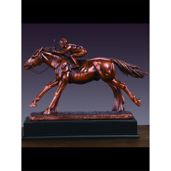 Marian Imports Jockey on Horse Sculpture - 13 x 10.5 in. - 54233
